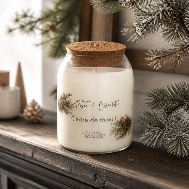 Bougie cèdre de minuit