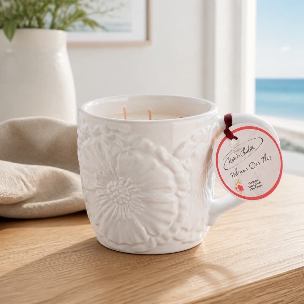 tasse en bougie Hibiscus des Iles