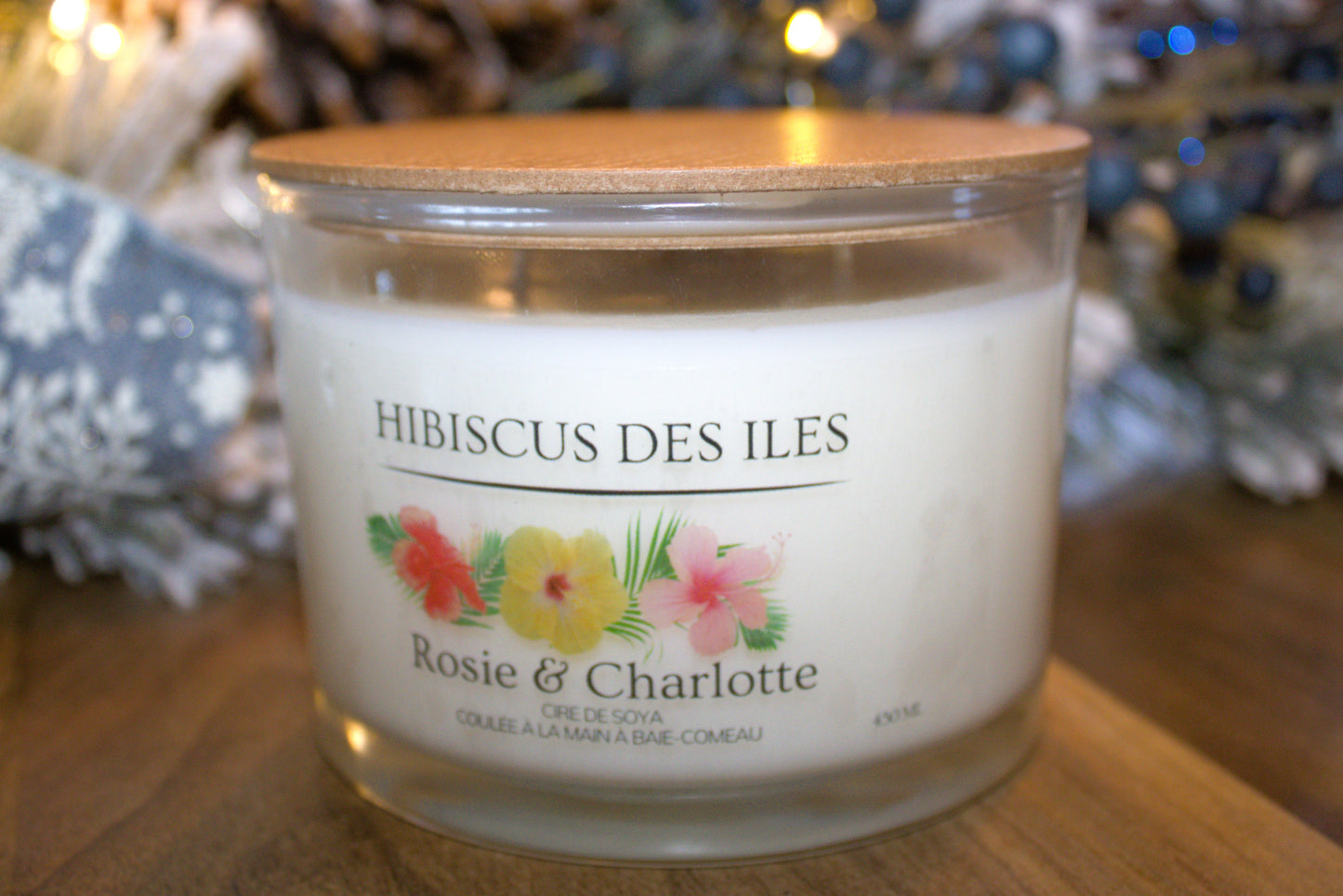 Bougie Hibiscus des Iles