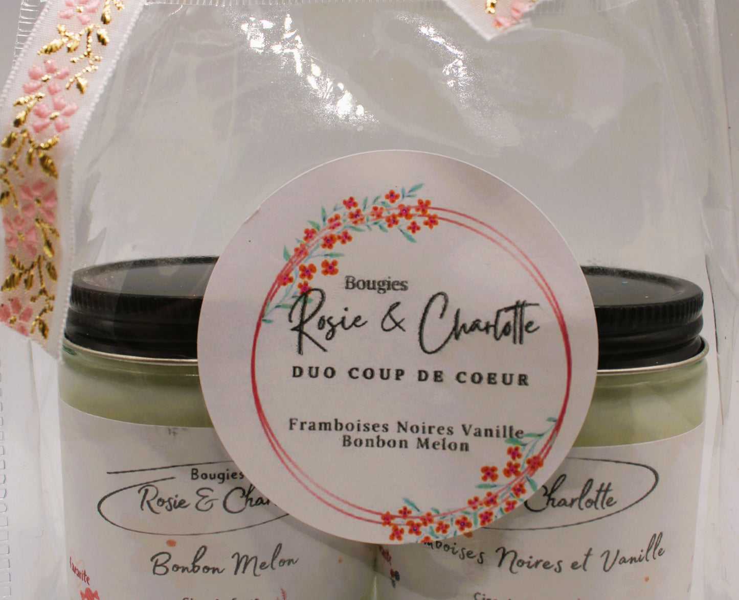 Duo Coup de Coeur Framboises noires vanille et Bonbon Melon