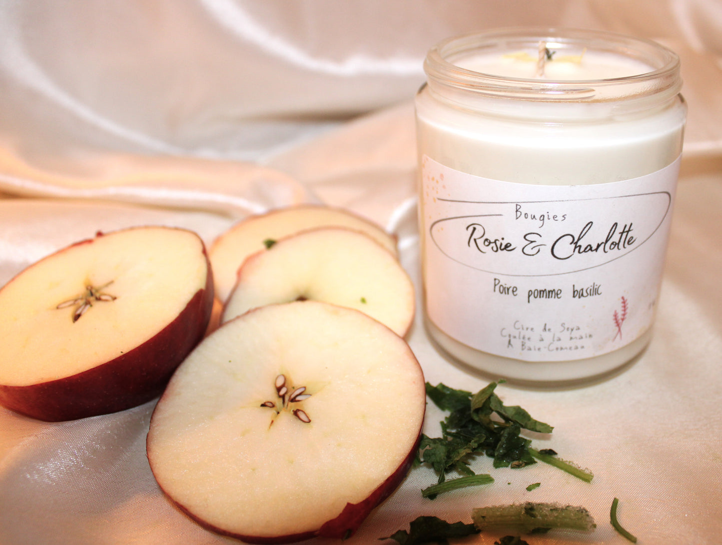 Bougie Poire, Pomme & Basilic