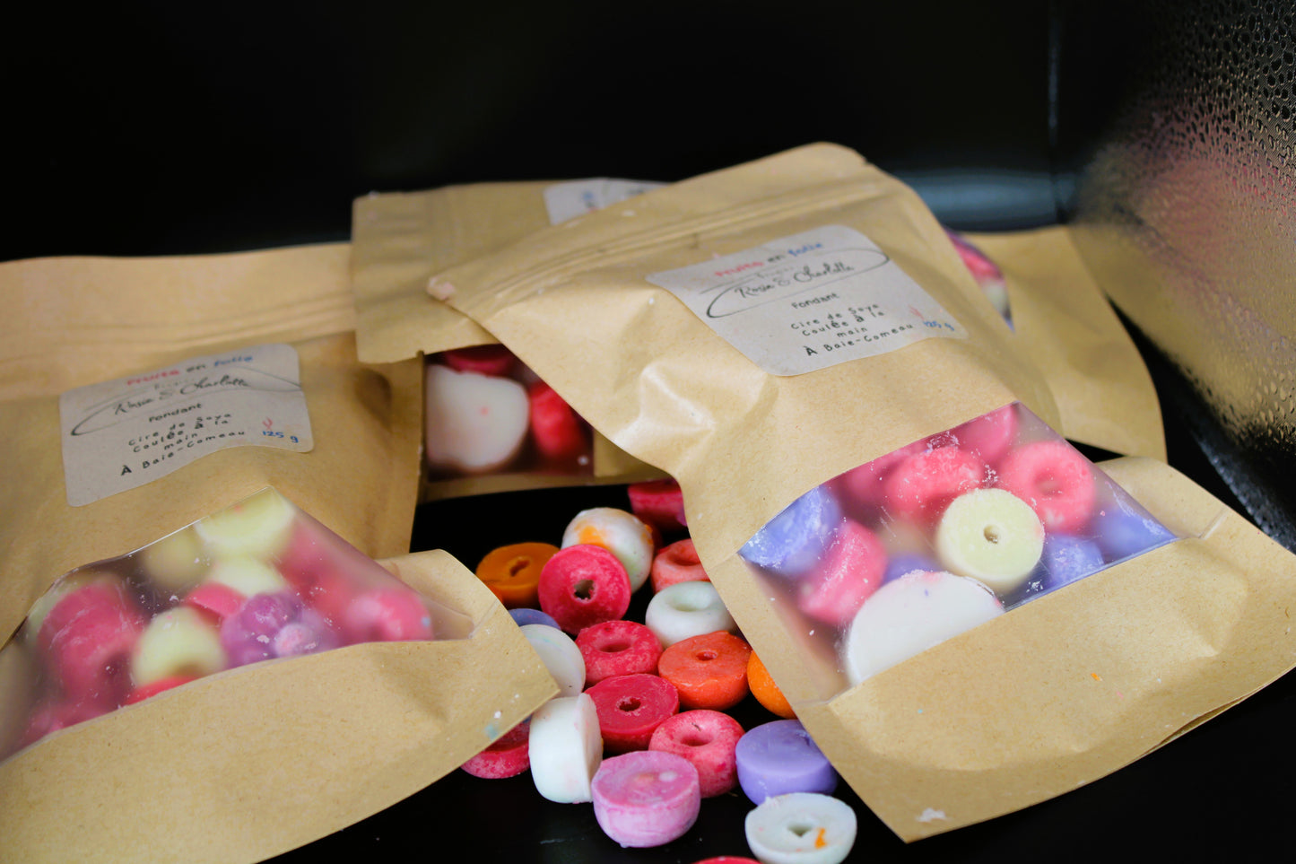 Fondant dans un sac. Fruits en Folie