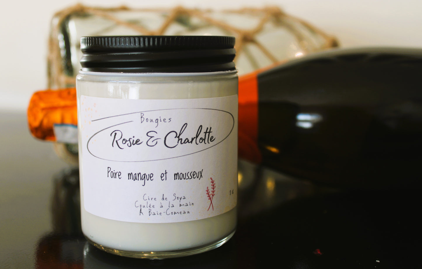 Bougie Pêche, Mangue & Mousseux