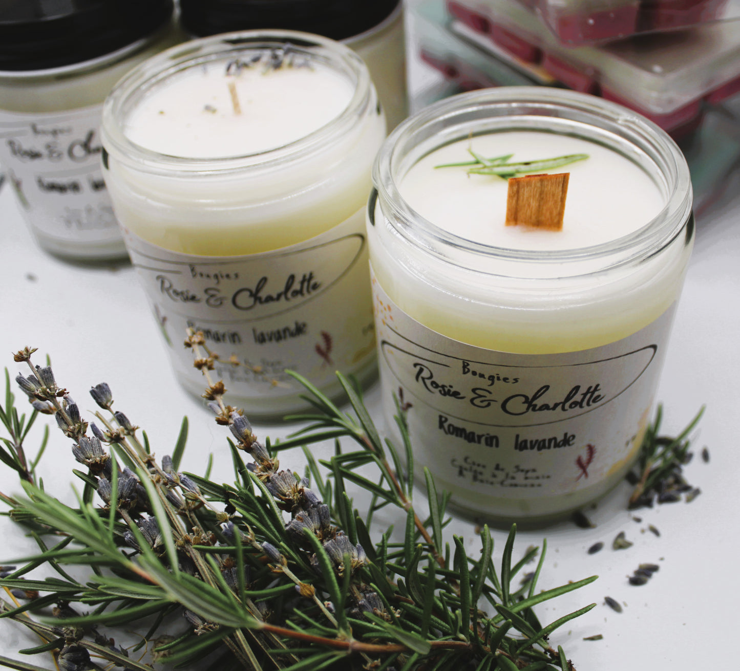 Bougie artisanale Romarin & lavande