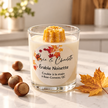 Bougie érable noisette  120 ml