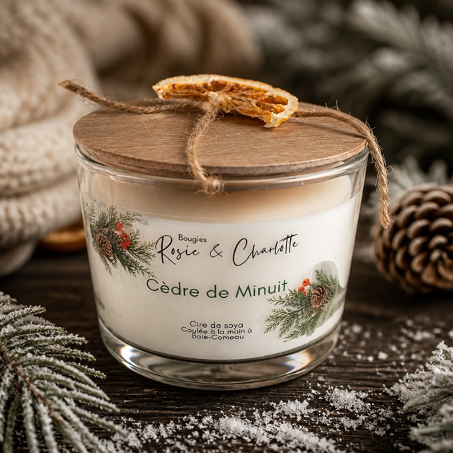 Bougie cèdre de minuit