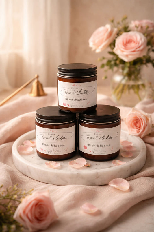 Bougie Baiser de sucre rose