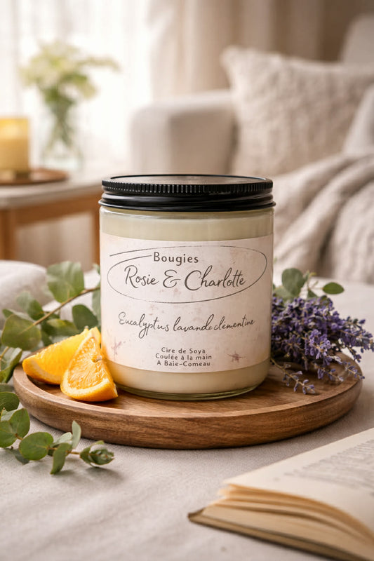 Bougie Eucalyptus, Lavande & Clémentine