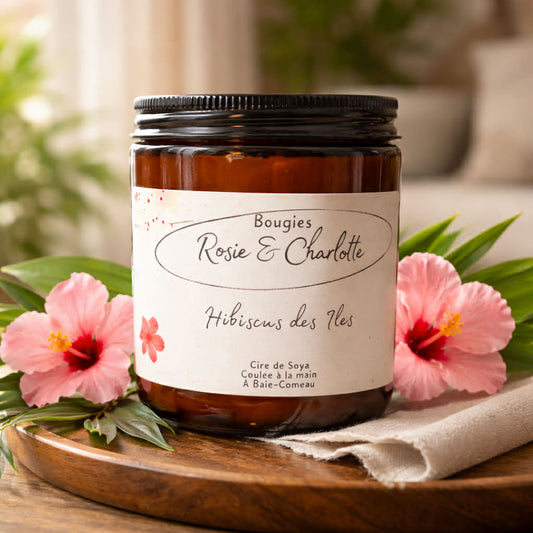 Bougie Hibiscus des Iles