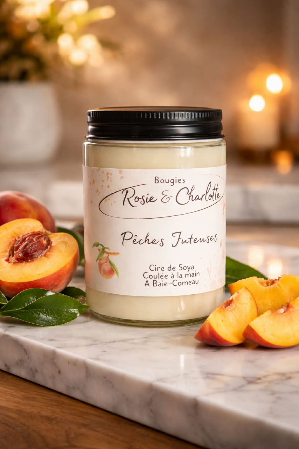 Bougie Pêches juteuses